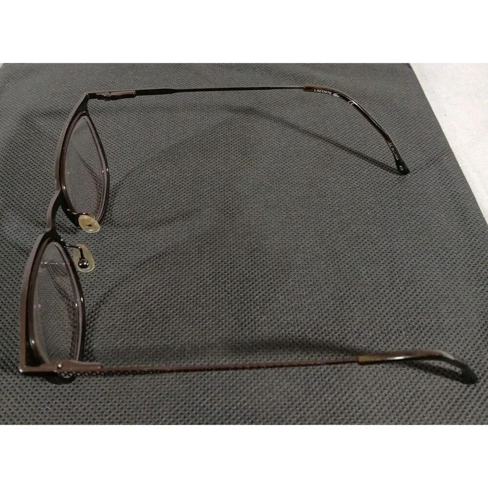 Lacoste L2264 024 Unisex Eyeglass Frames Only 49-21-145 Dark Gray Full Rim Hinge